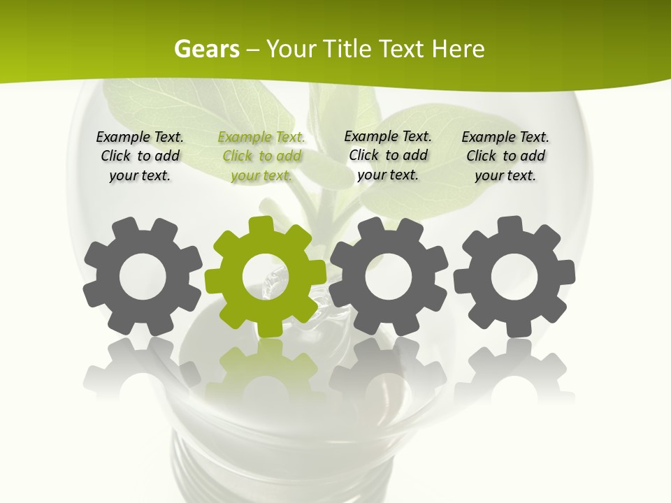 Light Bulb: Power And Nature PowerPoint Template