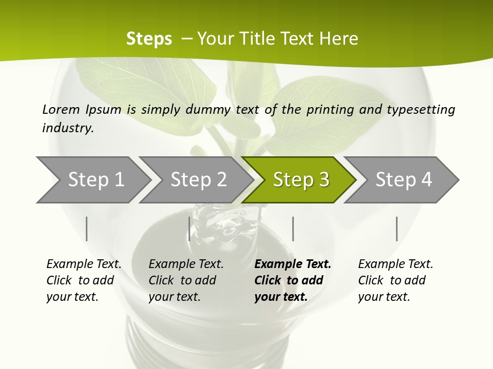 Light Bulb: Power And Nature PowerPoint Template