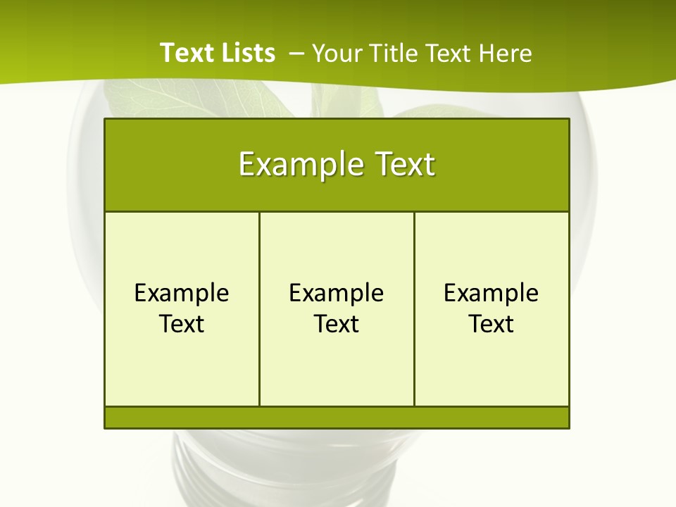 Light Bulb: Power And Nature PowerPoint Template