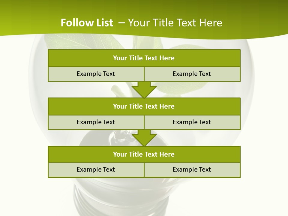 Light Bulb: Power And Nature PowerPoint Template