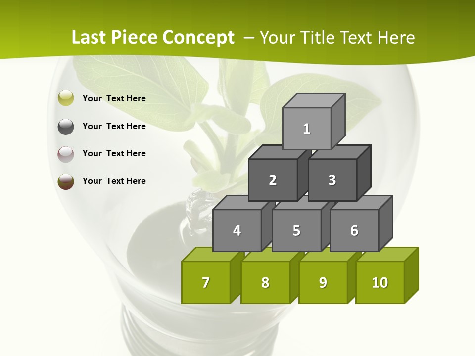 Light Bulb: Power And Nature PowerPoint Template