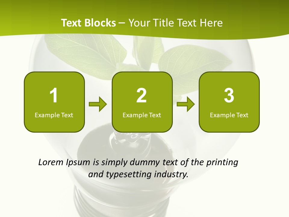 Light Bulb: Power And Nature PowerPoint Template