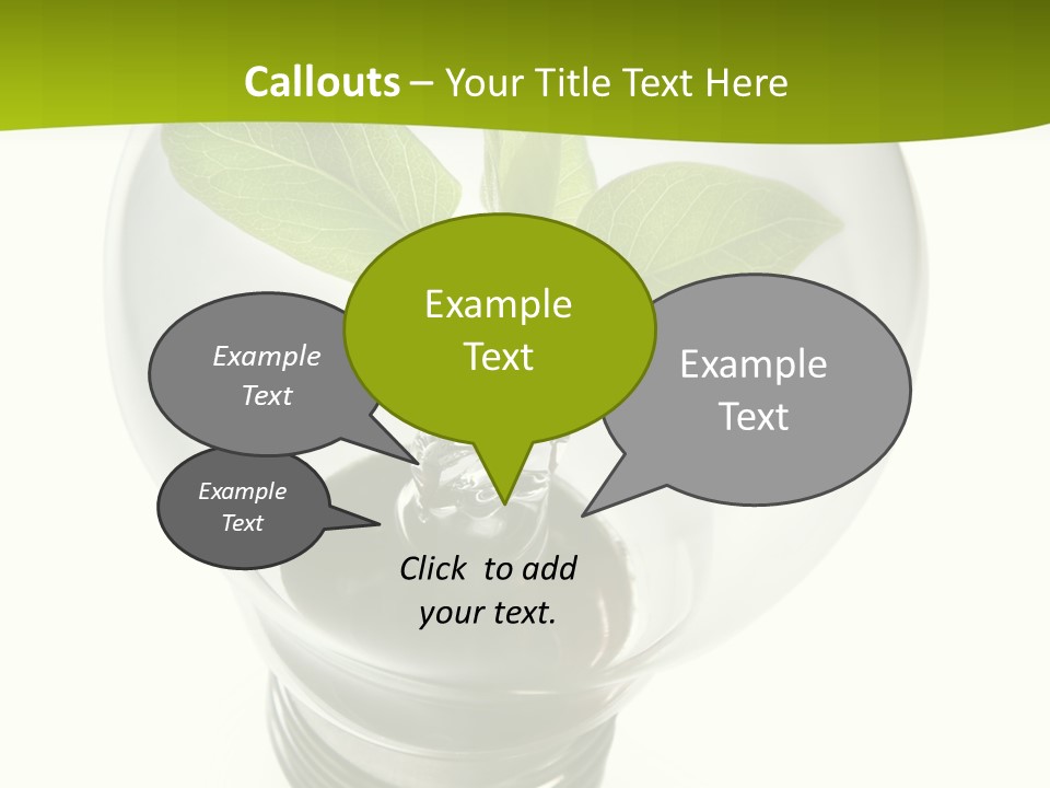 Light Bulb: Power And Nature PowerPoint Template