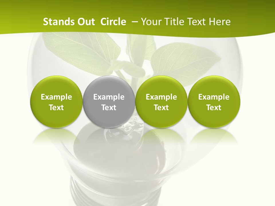 Light Bulb: Power And Nature PowerPoint Template