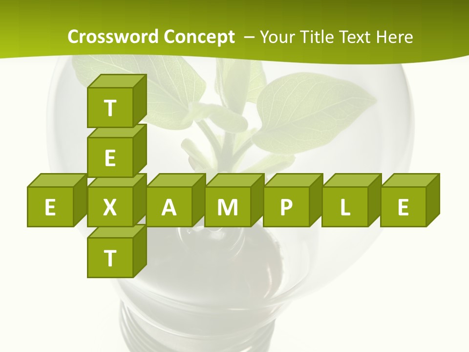 Light Bulb: Power And Nature PowerPoint Template