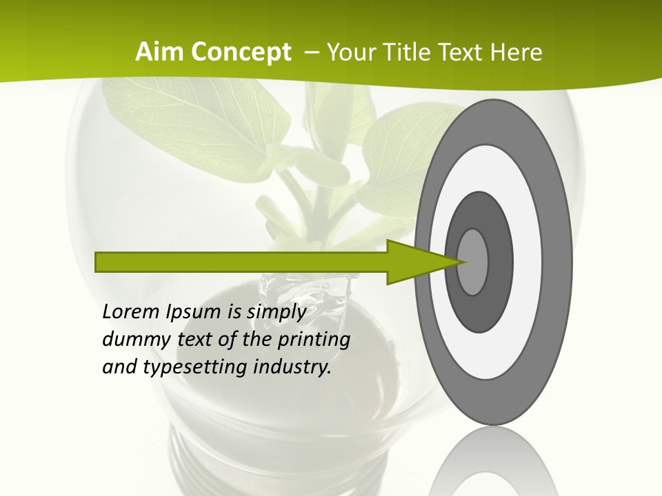 Light Bulb: Power And Nature PowerPoint Template