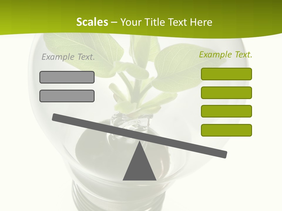 Light Bulb: Power And Nature PowerPoint Template