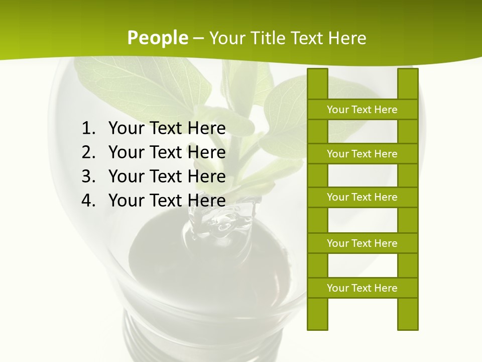 Light Bulb: Power And Nature PowerPoint Template