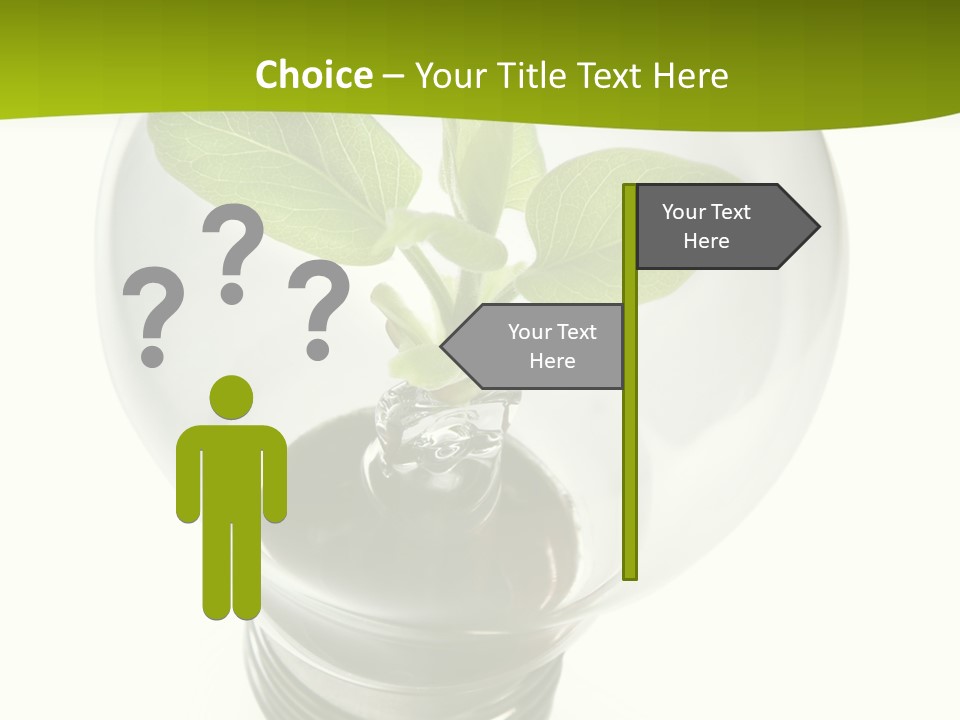 Light Bulb: Power And Nature PowerPoint Template