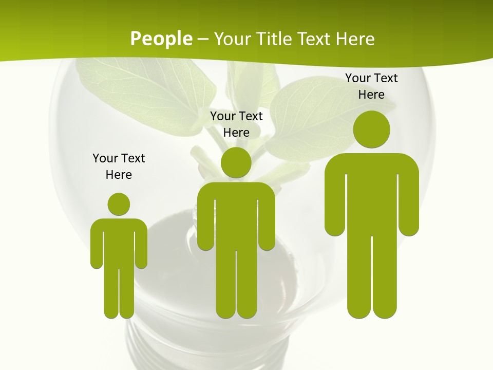 Light Bulb: Power And Nature PowerPoint Template