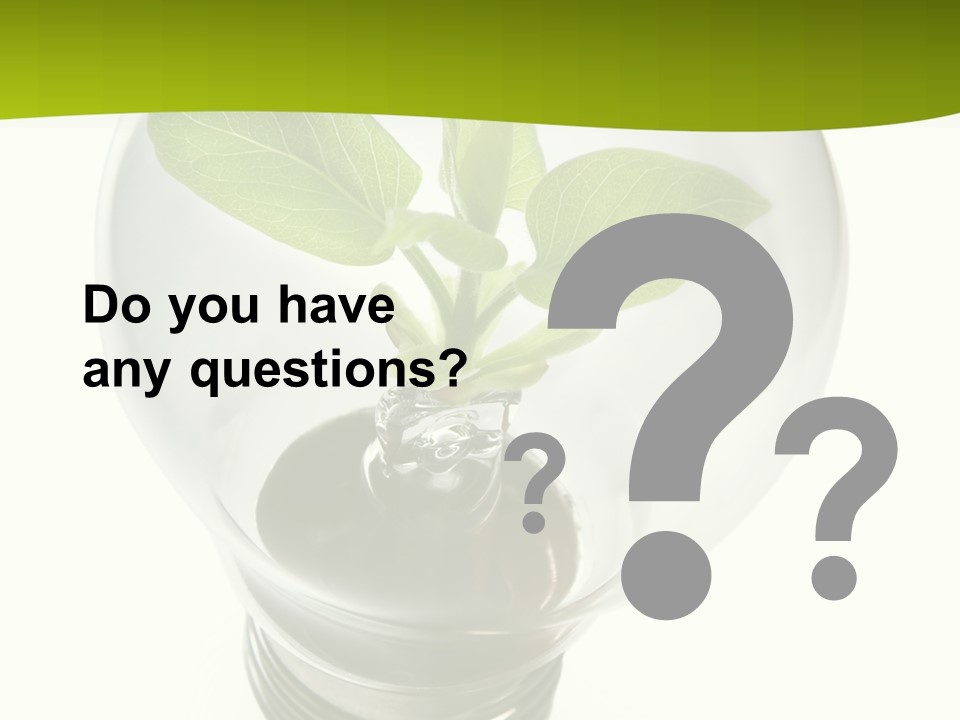 Light Bulb: Power And Nature PowerPoint Template