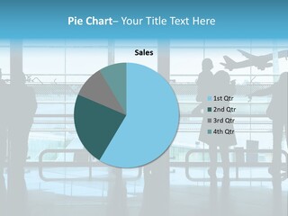 People Waiting In The Airport PowerPoint Template