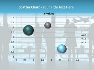 People Waiting In The Airport PowerPoint Template