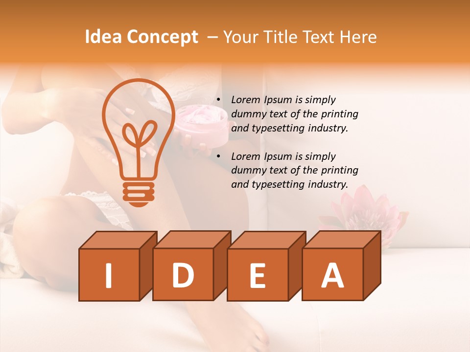 Body Care - Body Creme Application - Health And Beauty. Skin Care, Beauty Treatment PowerPoint Template