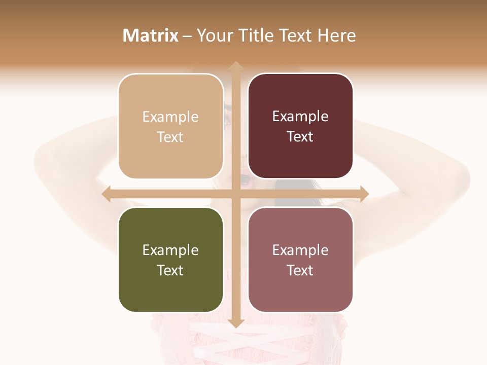 Brown Jersey Cow (10 Years Old) In Front Of A White Background PowerPoint Template