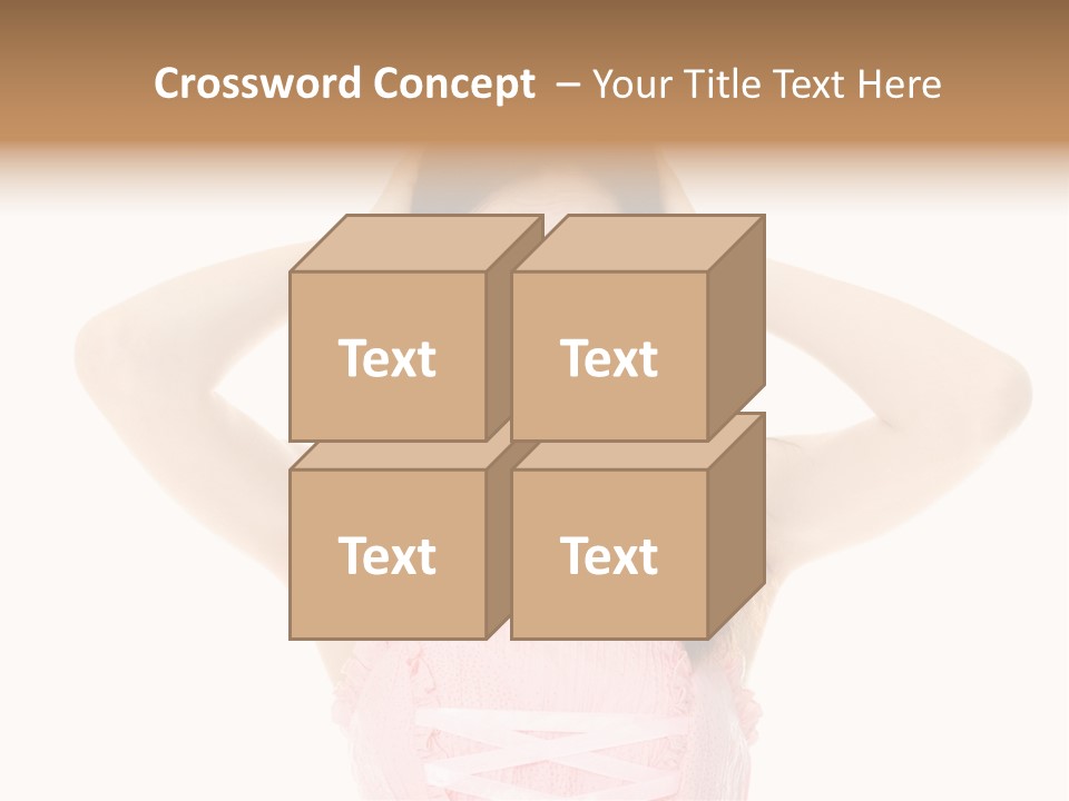 Brown Jersey Cow (10 Years Old) In Front Of A White Background PowerPoint Template