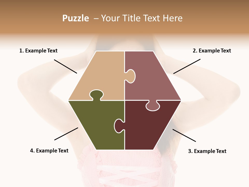 Brown Jersey Cow (10 Years Old) In Front Of A White Background PowerPoint Template