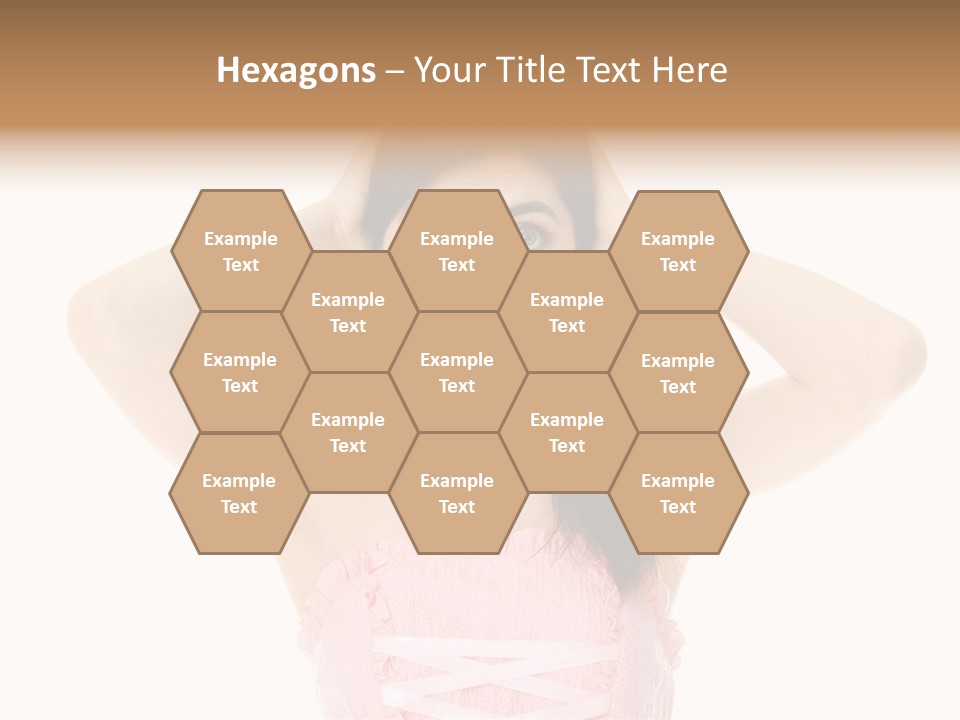 Brown Jersey Cow (10 Years Old) In Front Of A White Background PowerPoint Template