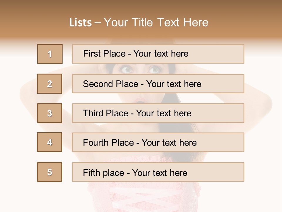 Brown Jersey Cow (10 Years Old) In Front Of A White Background PowerPoint Template