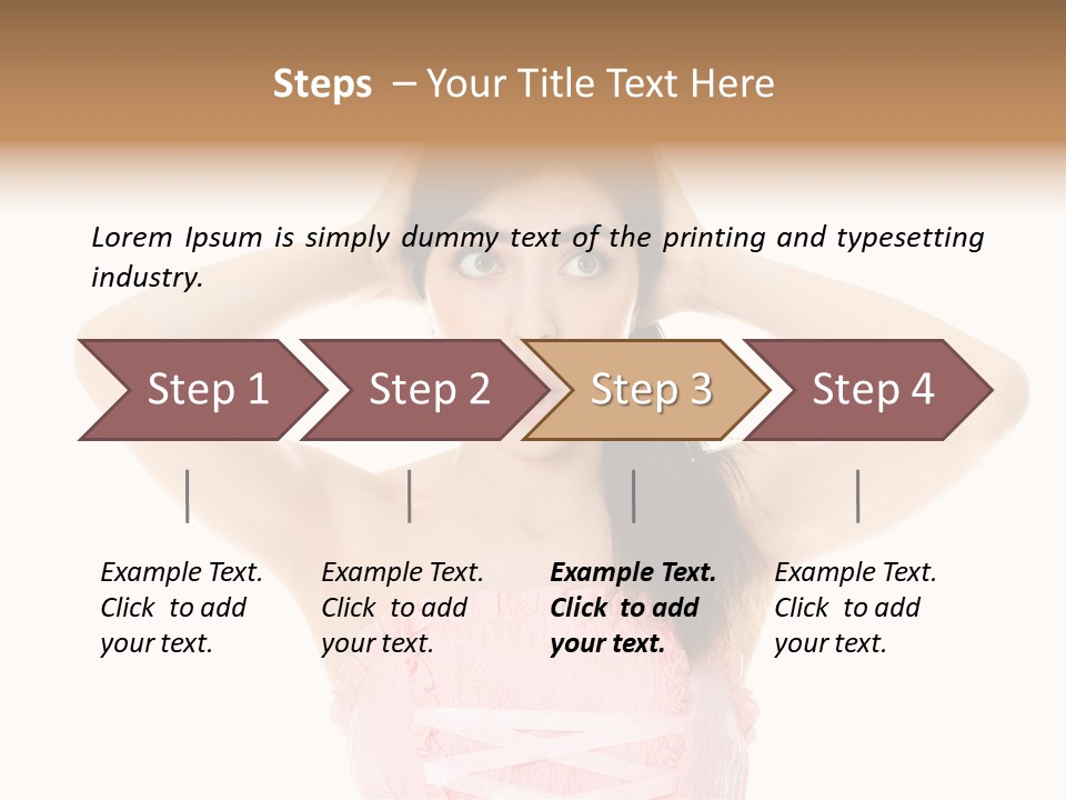 Brown Jersey Cow (10 Years Old) In Front Of A White Background PowerPoint Template