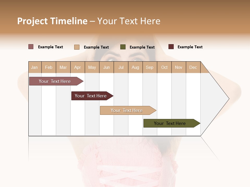 Brown Jersey Cow (10 Years Old) In Front Of A White Background PowerPoint Template