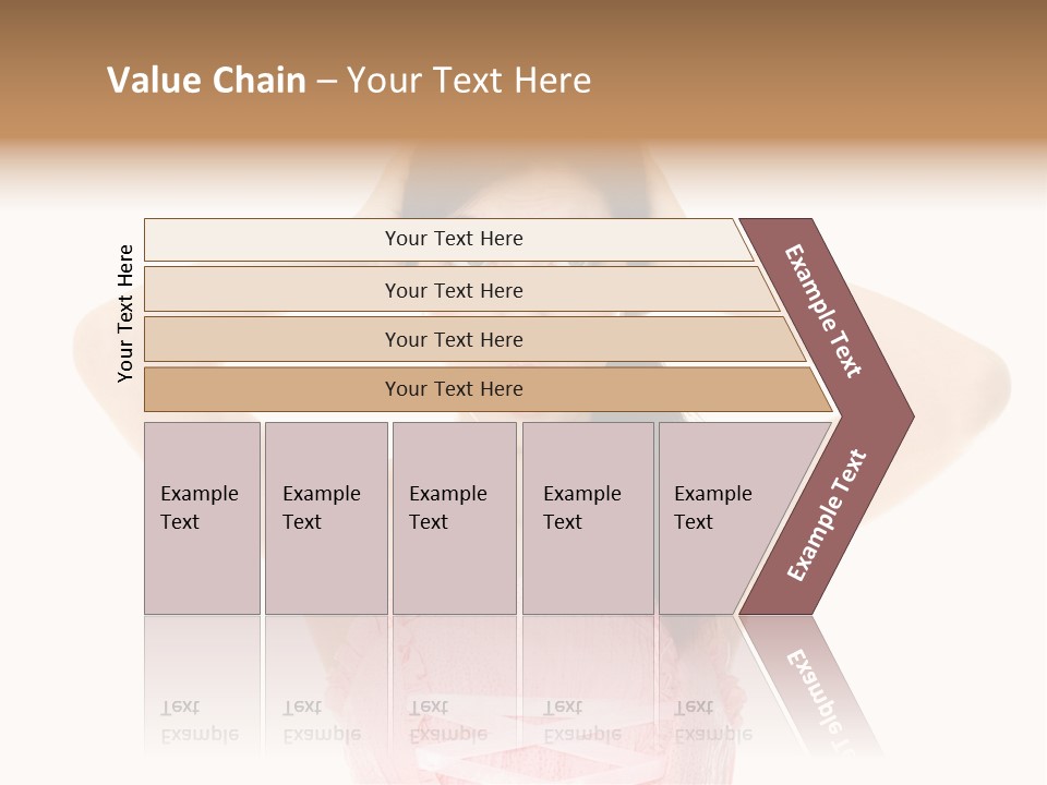 Brown Jersey Cow (10 Years Old) In Front Of A White Background PowerPoint Template