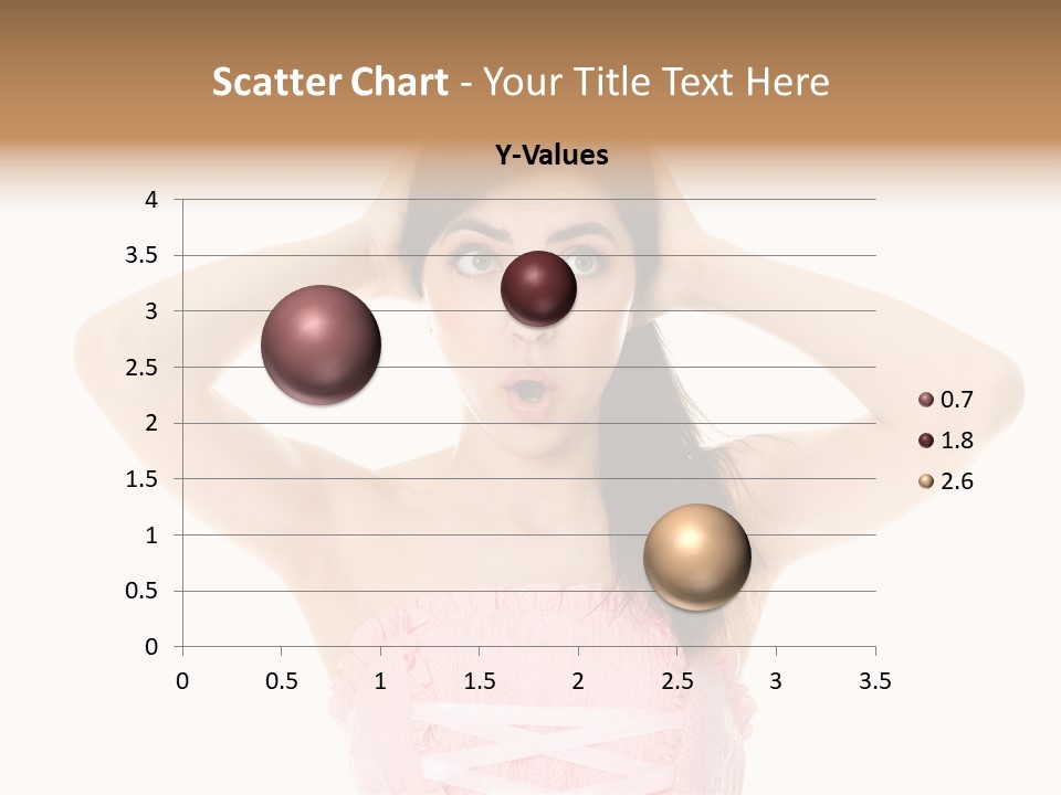 Brown Jersey Cow (10 Years Old) In Front Of A White Background PowerPoint Template