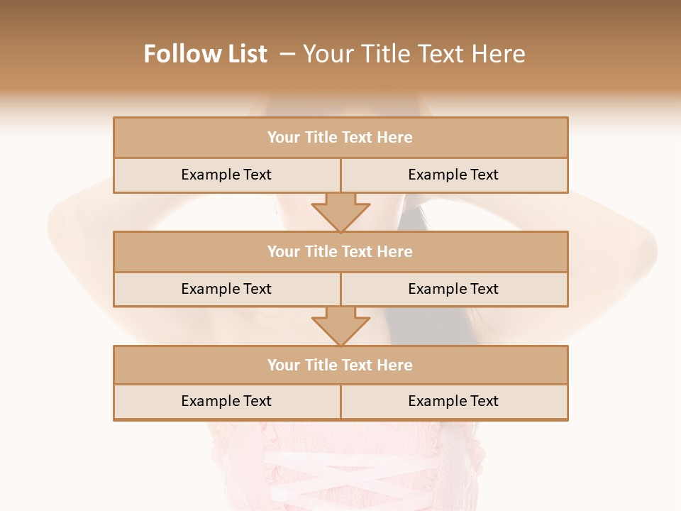 Brown Jersey Cow (10 Years Old) In Front Of A White Background PowerPoint Template