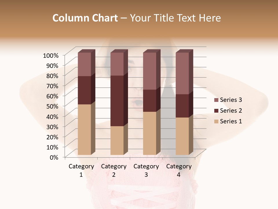 Brown Jersey Cow (10 Years Old) In Front Of A White Background PowerPoint Template