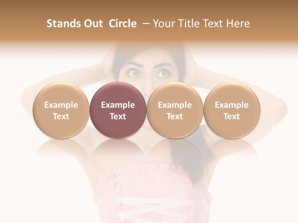 Brown Jersey Cow (10 Years Old) In Front Of A White Background PowerPoint Template