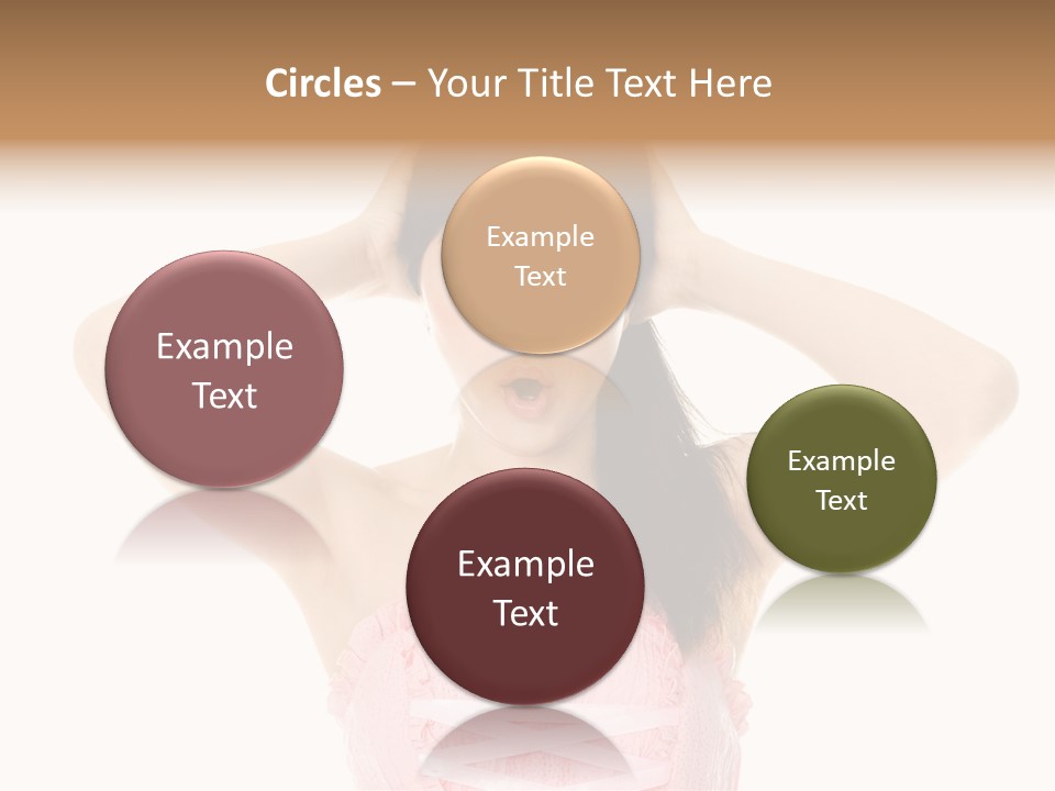 Brown Jersey Cow (10 Years Old) In Front Of A White Background PowerPoint Template