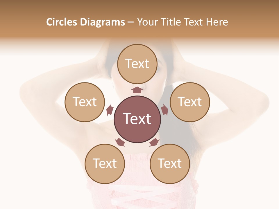 Brown Jersey Cow (10 Years Old) In Front Of A White Background PowerPoint Template