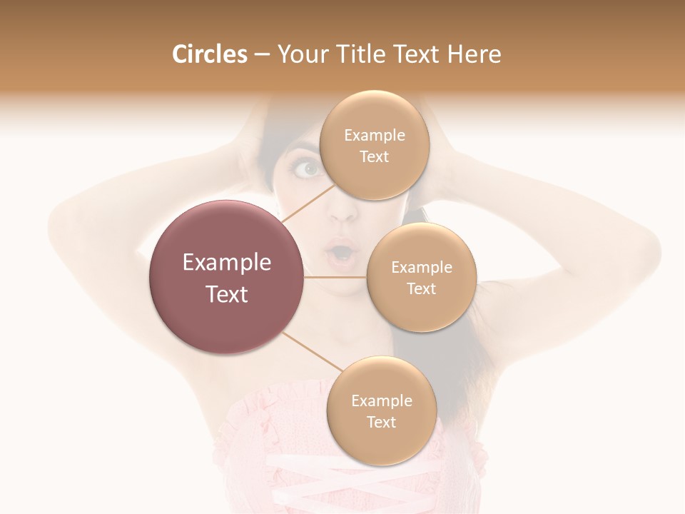 Brown Jersey Cow (10 Years Old) In Front Of A White Background PowerPoint Template