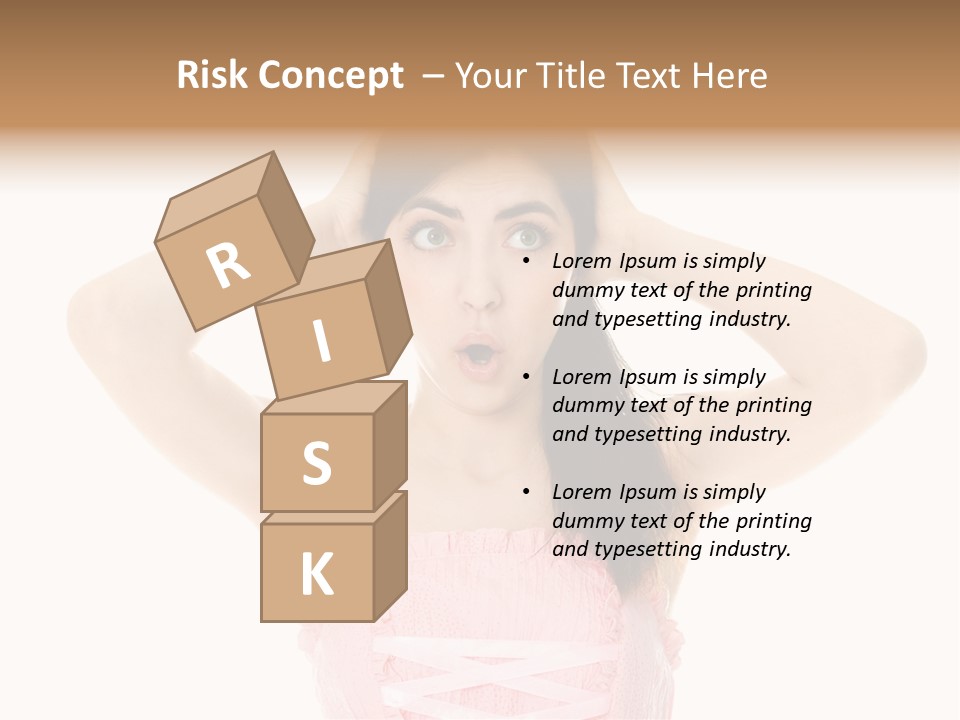 Brown Jersey Cow (10 Years Old) In Front Of A White Background PowerPoint Template