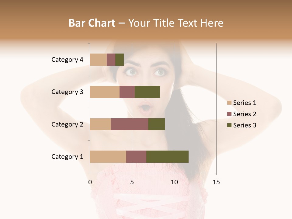 Brown Jersey Cow (10 Years Old) In Front Of A White Background PowerPoint Template