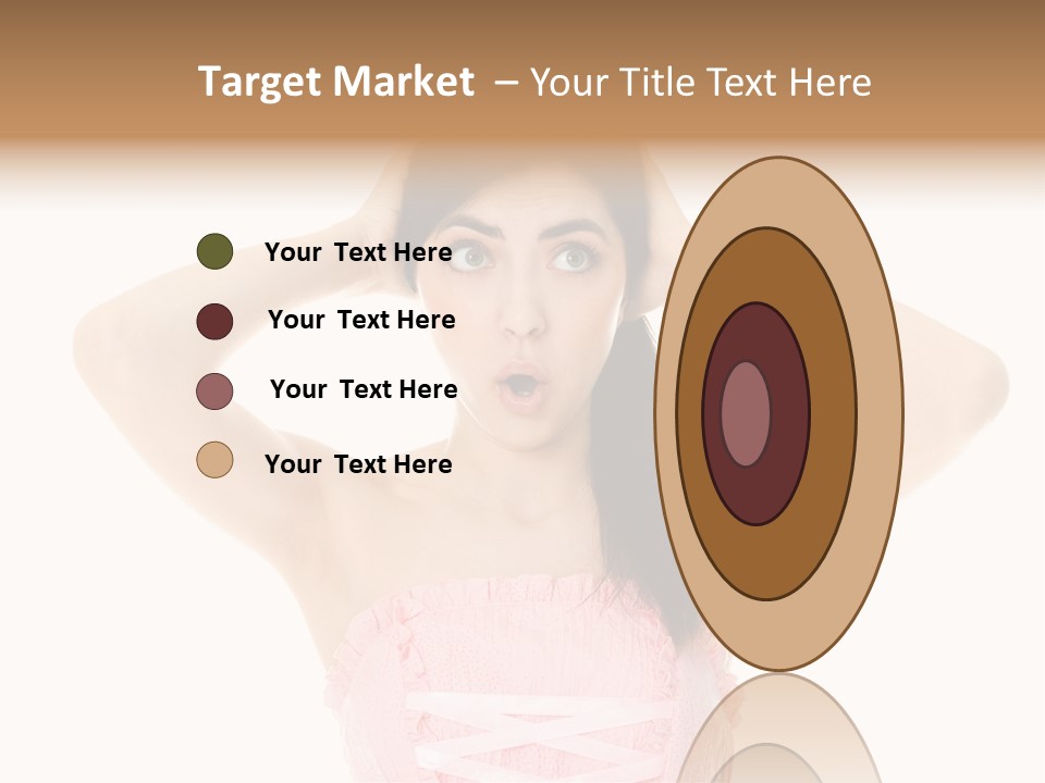 Brown Jersey Cow (10 Years Old) In Front Of A White Background PowerPoint Template