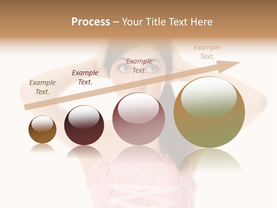 Brown Jersey Cow (10 Years Old) In Front Of A White Background PowerPoint Template