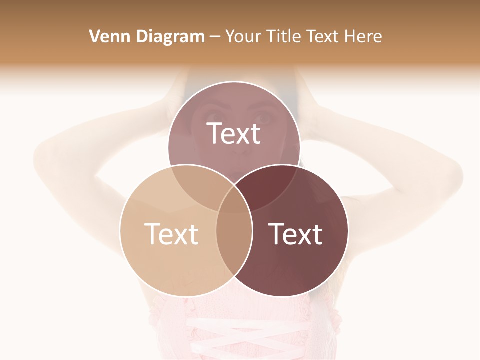 Brown Jersey Cow (10 Years Old) In Front Of A White Background PowerPoint Template