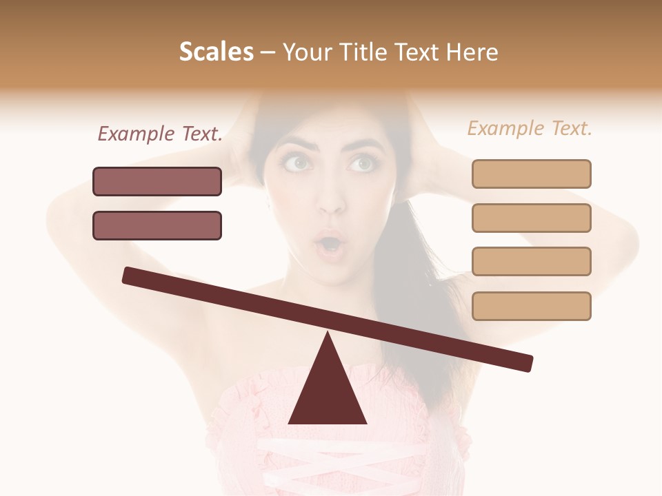 Brown Jersey Cow (10 Years Old) In Front Of A White Background PowerPoint Template