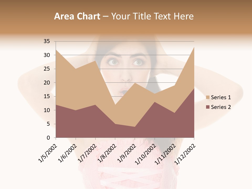 Brown Jersey Cow (10 Years Old) In Front Of A White Background PowerPoint Template