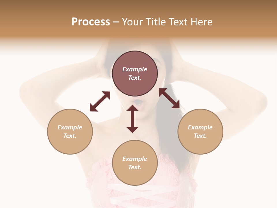 Brown Jersey Cow (10 Years Old) In Front Of A White Background PowerPoint Template