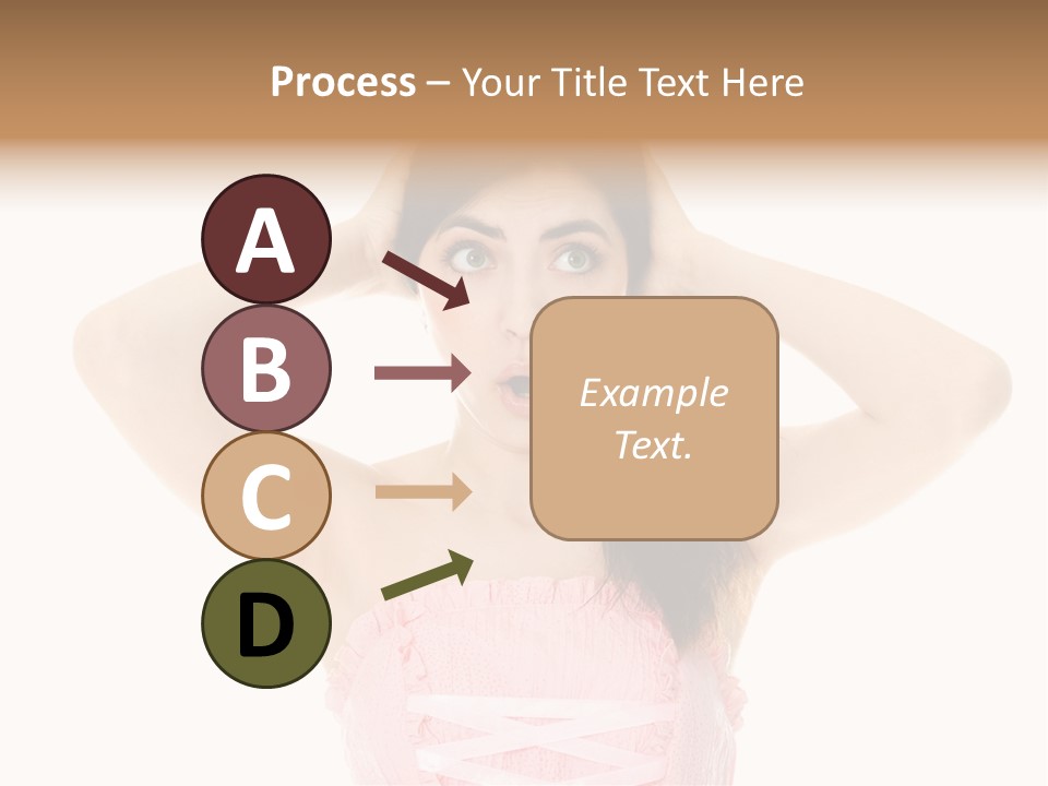 Brown Jersey Cow (10 Years Old) In Front Of A White Background PowerPoint Template