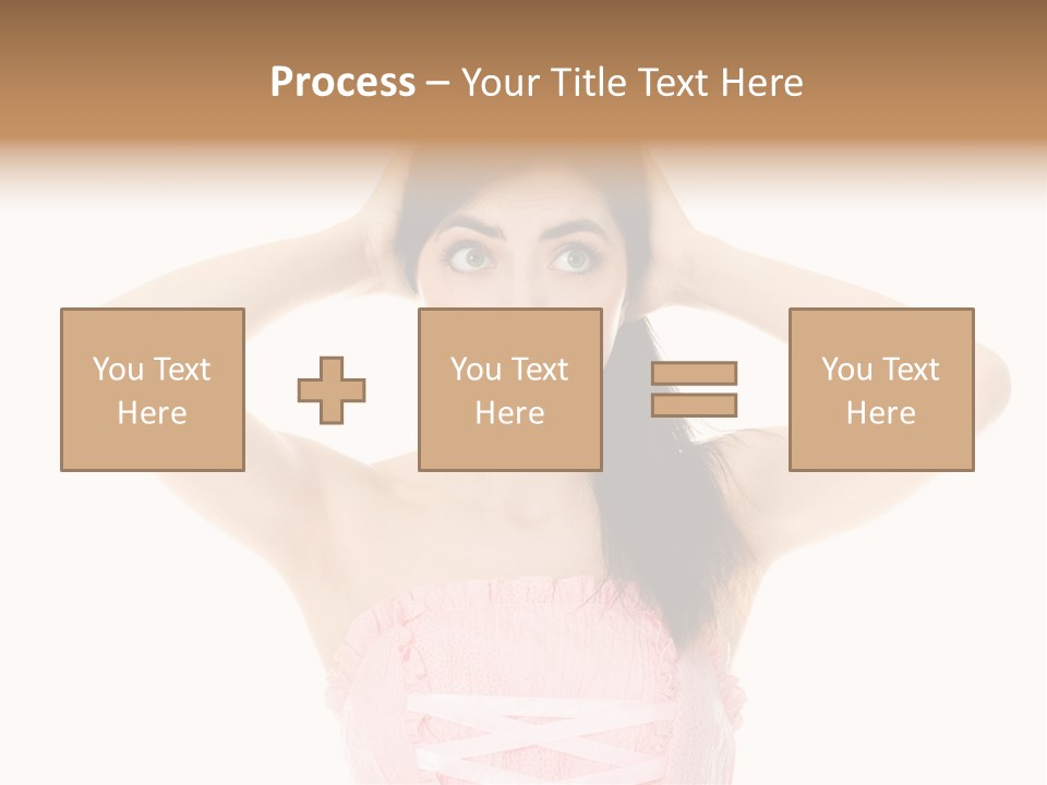 Brown Jersey Cow (10 Years Old) In Front Of A White Background PowerPoint Template