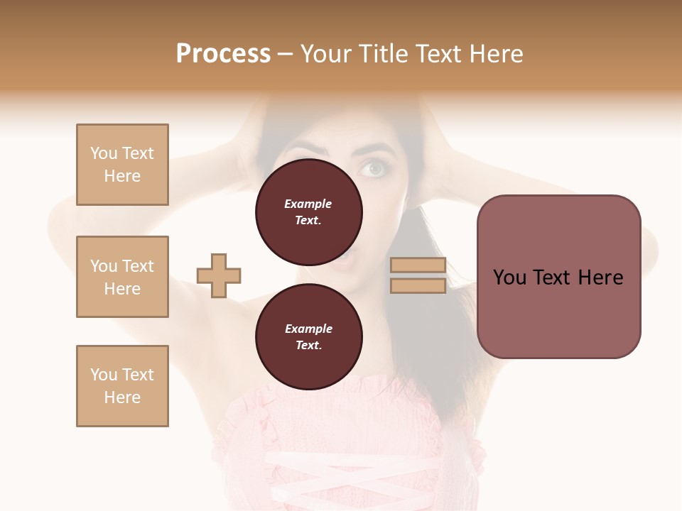 Brown Jersey Cow (10 Years Old) In Front Of A White Background PowerPoint Template