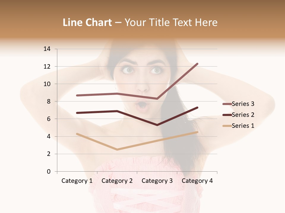 Brown Jersey Cow (10 Years Old) In Front Of A White Background PowerPoint Template