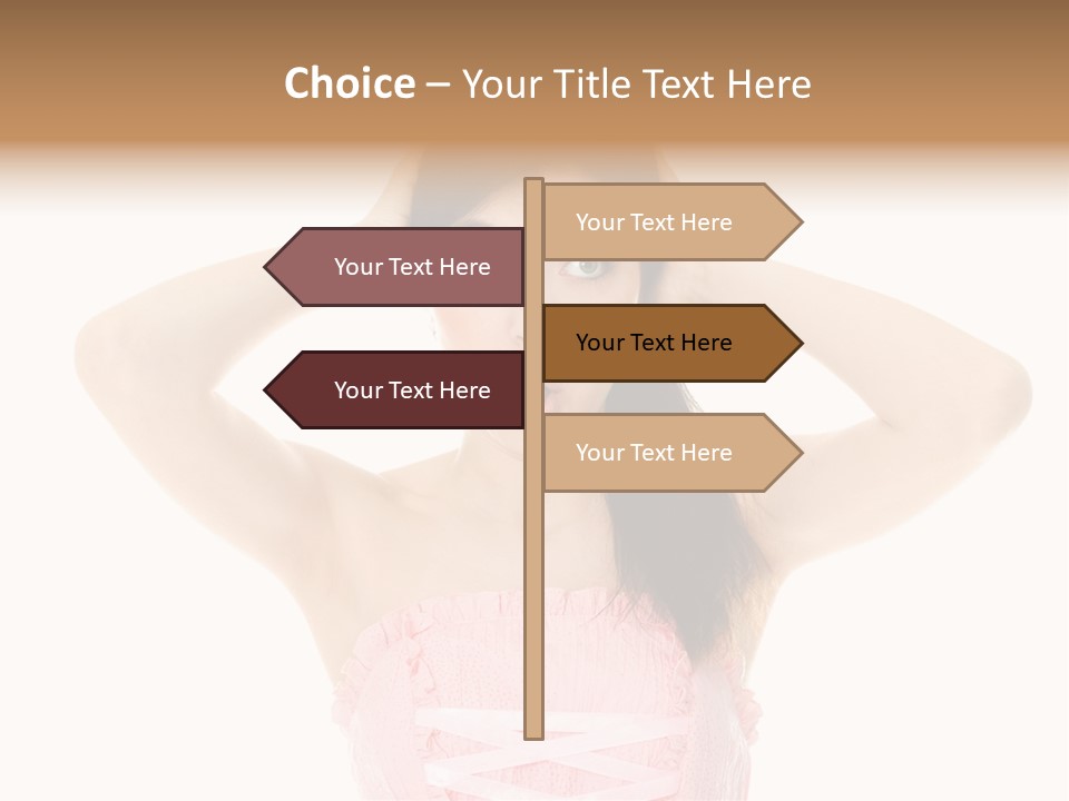 Brown Jersey Cow (10 Years Old) In Front Of A White Background PowerPoint Template