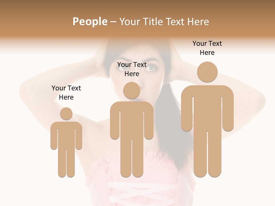 Brown Jersey Cow (10 Years Old) In Front Of A White Background PowerPoint Template