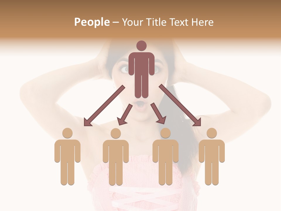 Brown Jersey Cow (10 Years Old) In Front Of A White Background PowerPoint Template