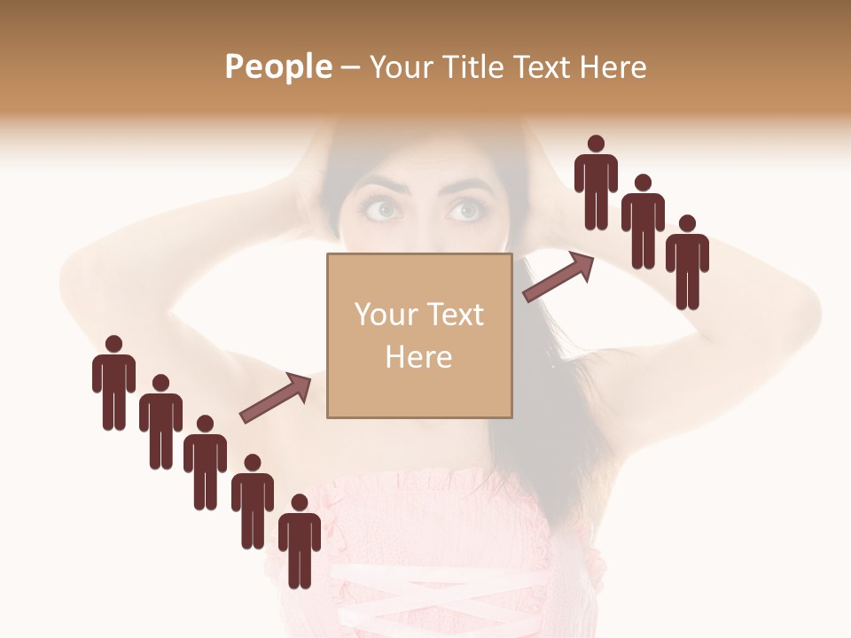 Brown Jersey Cow (10 Years Old) In Front Of A White Background PowerPoint Template