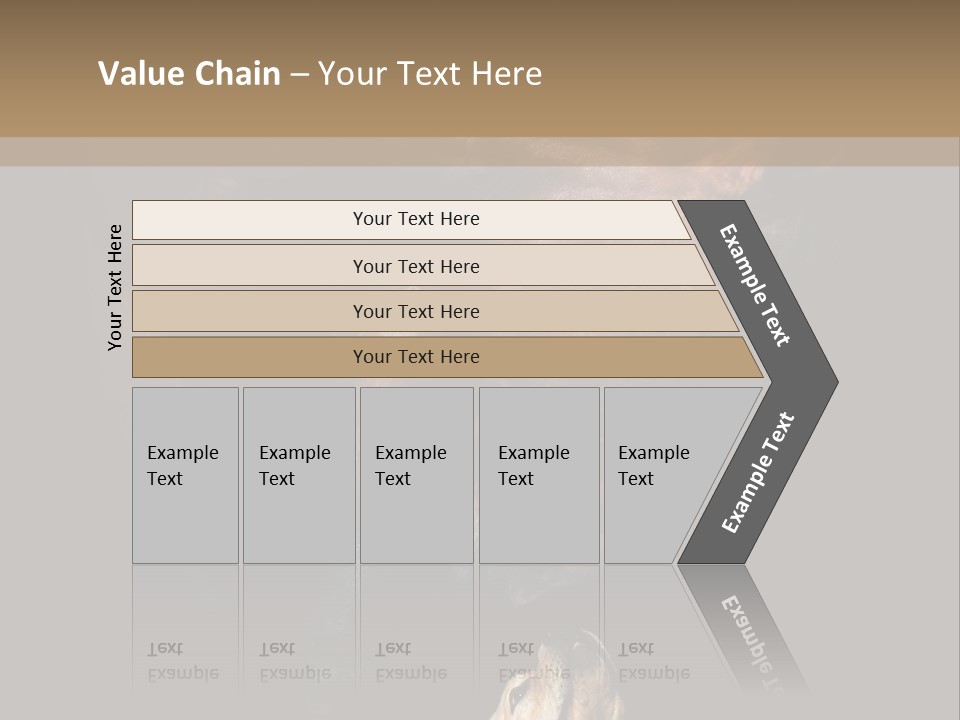 A Horse And A Dog Are In Front Of A Dark Background PowerPoint Template